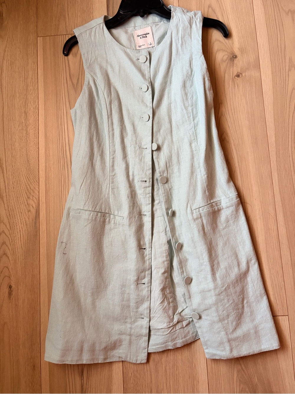 Abercrombie & Fitch Light Mint Button dress